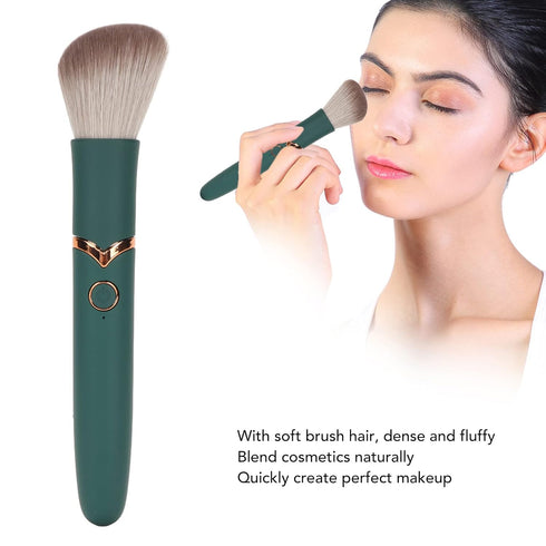 Electric Makeup Brush USB Rechargeable 10 Gears Vibration Makeup Brush Liquid Powder Blusher Concealer Makeup Brush, Waterproof Brushes Eye Shadow...