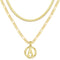 RLMOON Gold Layered Initial Necklace Set for Women Letter Pendant Necklace 18K Gold Plated Trendy Herringbone Snake Choker Figaro Chain Necklace J...