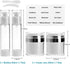 7 Pack Bubimon Airless Pump Jars, 1.7oz/50ml Cosmetic Containers, Leak Proof Refillable jar, Cream Jar, Vacuum Bottle for Cream Lotion, Toiletries...