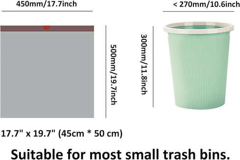 Small Drawstring Trash Bags 4 Gallon 1.1mil-75 Count Tear-Free Gray Individual Unscented Small Garbage Bags Separated Unscented for Bathroom Kitch...
