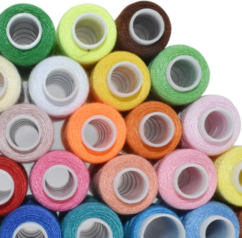 Sewing Threads Kits Polyester 30 Spool 250 Yards Per Spools for Hand Machine Sewing (30 Colors)...