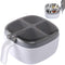 Seasoning Box with Lid and Spoon, 4 Compartment Spice Pots with Handle for Household kitchen for Salt Sugar Pepper Powder, Leakproof, Easy to Clea...