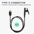 kwmobile Charger Compatible with Garmin vivomove Trend/Lily/HR/Forerunner 35/30 / 735XT - Charger USB-C Cable for Charging Smart Watch - Black......