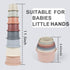 Baby Stacking Cups Bath Toy for Toddlers 1-3,8PCS Stackable Nesting Cups Water Pool Tub Toy for 6-12 Months Infant,Early Educational Develop Monte...