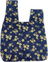 BAR Stylish Cotton Japanese Pattern Wrist Bag Sleeve Knot Pouch Portable Canvas Tote Purse for Female, Women (Blue Flower)...