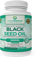 PurePremium Black Seed Oil 500mg - Organic Nigella Sativa Seeds - Cold Pressed Black Cumin Seed Oil Extract - Hair & Skin Blackseed Oil Supplement...