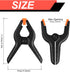 8 Pack Spring Clamps, 4.5inch Plastic Clips, Small Backdrop Clips, Clamps Heavy Duty, Spring Clips for Crafts, Backdrop Stand, Woodworking, Photog...