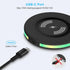 Android Wireless Charger Samsung Fast Charging Phone Charging Pad Station for Samsung Galaxy S24 Ultra S24+ S24 S23 FE S22 S21 S20 S10,iPhone 15 P...