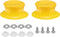 uxcell 2pcs Pot Pan Lids Replacement Knob, Plastic Pan Cover Holding Handles Fits Skillets and Kitchen Cookware Covers, Yellow...