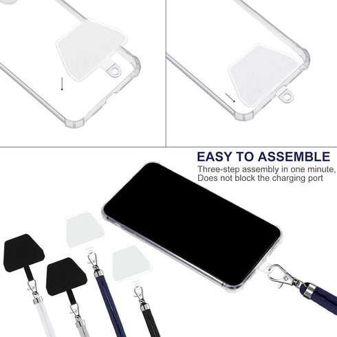 Weewooday 4 Pcs Phone Lanyard Crossbody Phone Strap Universal Cellphone Neck Lanyard with Patch for Women, Anti Theft(Neutral Color Series)...