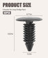 50PCS Bumper Clips,Retainer Clips,Body Clips Automotive,Car Accessories Nylon Bumper Fastener Rivet Clips,Car Clip Rivet Retainer Bumper Shield Re...