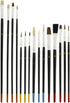 Zen Art Supply ARTIST PAINT BRUSH SET 15 Pc All Purpose Oil Watercolor Acrylic...