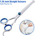 Dog Grooming Scissors with Safety Round Tips,5 in 1 Dog Grooming Scissors Kit, 4CR Stainless Steel Professional Pet Grooming Shears for Dog, Cat,S...