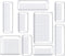 Kootek 9 Pcs Drawer Organizer Set, 4-Size Bathroom Vanity Trays Makeup Desk Dividers Versatile Storage Bins Clear Plastic Container for Dresser, B...