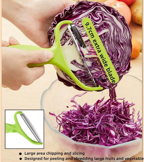 Vegetable Peeler Cabbage Cutting Machine MOANLMY shredded kitchen stainless steel peeling knife gadget shredded cabbage Coleslaw, a must-have tool...