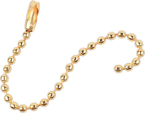 BronaGrand 150pcs 100mm Long Bead Connector Clasp 2.4 mm Diameter Ball Bead Chains Keychain Tag Key Rings...