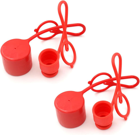 3/8" Skid Steer Bobcat Flat Face Hydraulic Coupler Dust Cap and Plug,CEKER Rubber Covers for ISO 16028 1/2 Hydraulic Male Female Coupling 2set...
