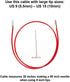 ChiaoGoo Twist Red Lace Cable Large 30-Inch (75cm) Fits US 9, 10, 10.5, 11, 13, 15 Interchangeable Knitting Needle Tips, Includes Tightening Key, ...