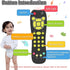 Baby TV Remote Toy, Toddlers Remote Control Toy Kids Realistic Play Remote Early Educational Baby Musical Toys with Light and Sound English French...