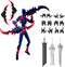 Pre-Assembly 3D Printed 5.54'' Dummy13 Action Figure, Multi-Jointed Tian13, Articulated T13 Desktop Decoration,12 in 1 Accessories, Best Birthday ...