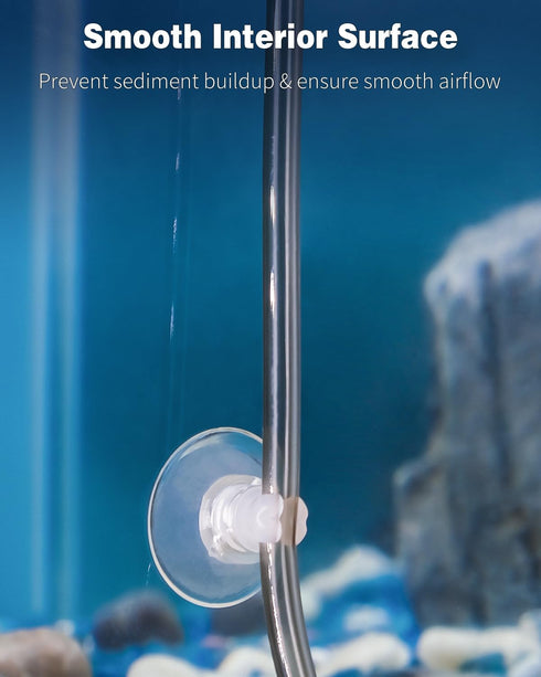 Pawfly Aquarium Airline Tubing 26 Feet Standard Aquarium Air Tubing Tubing for Fish Tank Air Pump Flexible Kink-Resistant Pure PVC Hose for Aquari...