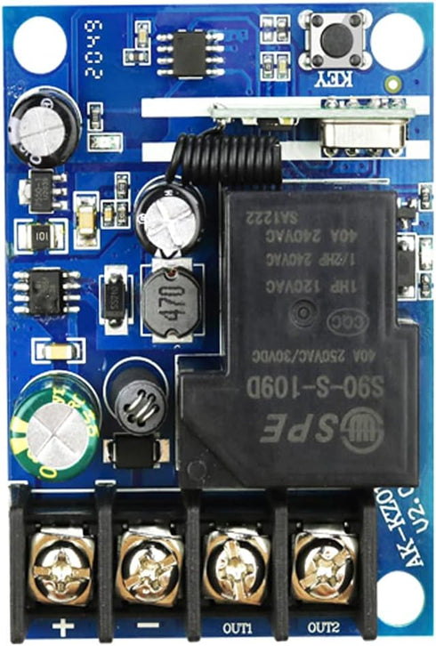 DC 12V 24V 36V 48V Relay Receiver 40A RF Wireless Remote Control Switch System with Long Range Transmitter 433.92Mhz......