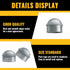 Chain Link Post Caps 1-3/8 inch, Chain Link Fence Post Caps, Galvanized Post Caps, for 1-3/8" OD Post/Pipe, Chain Link Fence Parts, 4 PCS...