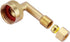Litorange 2 Pack Lead-Free Brass W10685193 Dishwasher Swivel Gooseneck Elbow Hose Fitting, 3/4" GHT by 3/8" Inch Compression