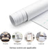Thick White Contact Paper Matte White Wallpaper 16"x198" Waterpoof Peel and Stick Wallpaper Decorative Self Adhesive Vinyl Film Wrap Contact Paper...