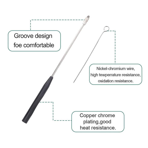 23cm Inoculation Loop Inoculation Rod Lightweight Coating Inoculation Rod Set Mycology Reusable Inoculation Loop Kit for Laboratory Lab...