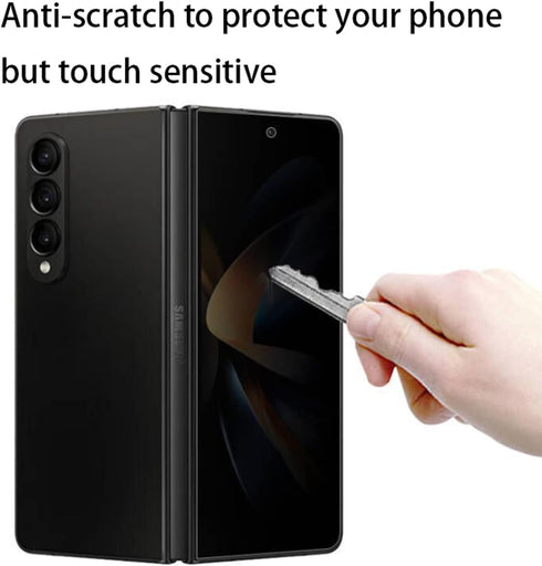 Anti-Spy Inner Screen Protector Designed for Samsung Galaxy Z Fold 4 5G 2022 and Privacy Outer Screen Protector Soft Anti-Scratch Film Anti-Peepin...