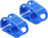 PATIKIL Plastic Tube Tubing Clamps, 2Pcs 3/16" - 5/16" Tube OD Adjustable Precise Flow Control Hose Clamp Clip for Laboratory Pinch Valve, Blue...