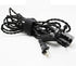 50-PCS Black Hook and Loop Reusable Fastening Cable Tie Down Straps- 0.8" x 8"...