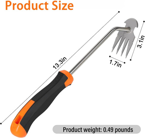 Weed Puller Tool, 2024 New Portable Garden Weeding Tools, Stainless Steel Weed Pulling Tool for Gardening Backyard Farm Planting & Uprooting Hand ...