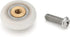 Set of 4pcs 19mm Stainless Steel Shower Door Wheels Rollers Runners, White, 19mm x 4mm...