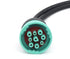J1939 Splitter 9 Pin Green Type 2 Male Plug to Female and 16 Pin OBD2 Y Cable Adapter Converter for Commercial Truck Fleet ELD GPS Tracker...