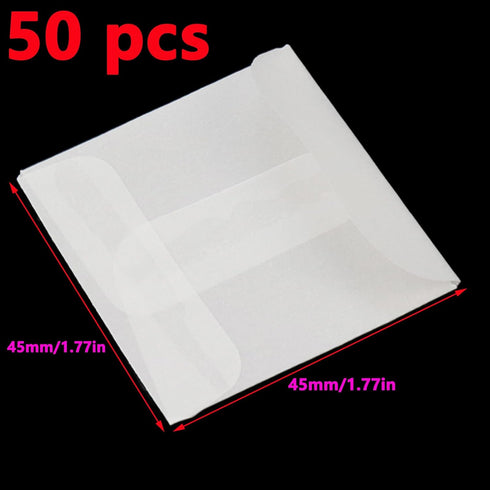 Antrader Glassine Envelopes for Stamps,50PCS 2x2 Inch Glassine Mini Lotto Lottery Ticket Holders Wedding Guest Favor Tissue Envelope Holder for Sc...