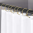 24 Pack Shower Curtain Rings,Rust Proof Shower Curtain Hooks for Bathroom,Circular Decorative Shower Curtain Rings and Hooks for Shower Rod,Metal ...