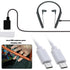 2Pcs USB-A to Micro-USB Charging Cord Replacement Compatible with Sony WH-H900N Compatible with PS WHH900N WHCH700N USB Charger Cable 30cm White.....