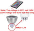 OMTO MR16 3W RGB Color Changing Spotlight with IR Remote Control Mood Ambiance Lighting Colorful LED Light Bulbs,Landscape Lighting Dimmable 12V (...