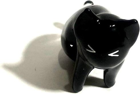 Handmade Mini 1.5" Blown Glass Cat Putitto Figurines Figures Art Dinner Decoration,Collectible Dollhouse Gift Ideas,Miniature Pet Animals,Tiny Orn...