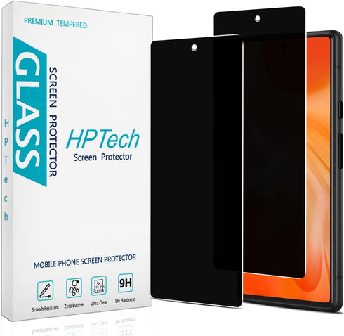 HPTech (2 Pack) Privacy Screen Protector Designed for Google Pixel 7 Anti-Spy Tempered Glass, Anti Scratch, Bubble Free...