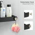 Sotfamily Shower Caddy Corner, 2 Pack Adhesive Corner Shower Shelves for inside Shower, Plastic Shower Organizer for Bathroom Storage, Black...