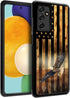 DAIZAG Case Compatible with Samsung Galaxy A13 5G Case,Flying Eagle American Wood Grain Flag for Man Woman,All-Round Protection Shockproof Anti-Sc...
