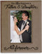 KATE POSH The Love Between a Father & Daughter is Forever Engraved Leather Picture Frame, Father of The Bride, First Father's Day, Birthday Gifts ...