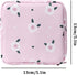 White Sanitary Napkin Storage Bag with Colorful Print Design Portable Zipper Menstrual Pad Bag Sanitary Napkins for Women Ladies,Cactus Bag with A...