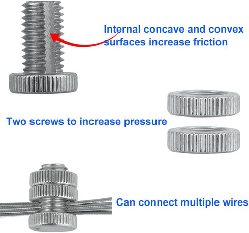 Split Bolt Joint Clamp Wire Connectors for Multiple Electric Fence 20 Pieces Line Tap Clamp...