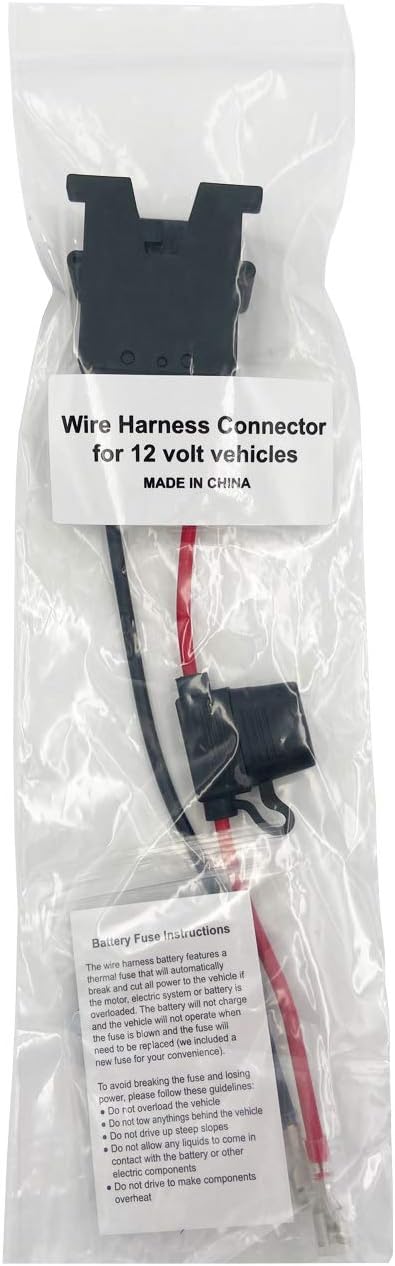 Power Wire Harness Connector for 12V SLA Battery Ride Toys Replacement for Fisher-Price Power Wheels...