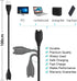 E ECSEM Compatible for Garmin Vivoactive 3 Vivoactive 4 4S Vivoactive 5 Charger Replacement USB Data Charging Clip for Vivoactive 3 GPS Smartwatch...