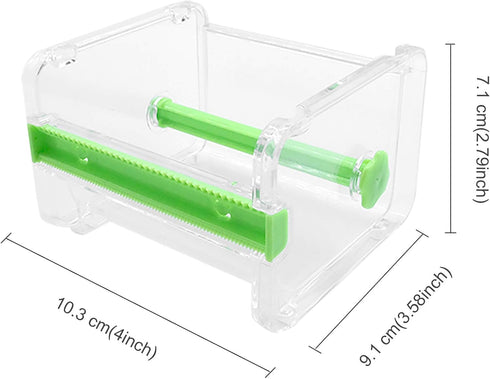 3 Pack Transparent Visible Desktop Multi Washi Masking Tape Dispenser,Tape Cutter,Roll Tape Holder, Office Acrylic Tape Holder Dispenser for Desk ...